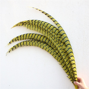 Plumas de Cola de Faisán de Lady Amherst Zebra Extralargas de 80-90 cm al por Mayor para Disfraces de Carnaval y Suministros para Fiestas - Product Image 4