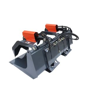Benna a grappolo con fondo solido per skid steer da 72 pollici, bracci a doppio cilindro, capacità 3000 libbre, 30-70 HP per escavatore da 2 tonnellate TMG GB72 - Product Image 3