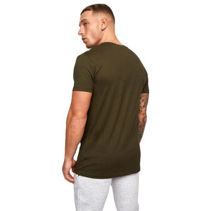 Camiseta de Manga Corta para Hombre, Cuello Redondo, Corte Regular, Poliéster/Algodón, Logotipo Personalizado, Color Sólido, Anti-Pilling, Estilo Urbano, Jersey Liso Digital - Product Image 4