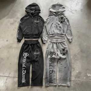 Survêtement d'hiver pour homme de qualité supérieure, 100 % coton épais, à capuche, coupe décontractée, respirant, écologique, nouvelle collection 2026 - Product Image 2