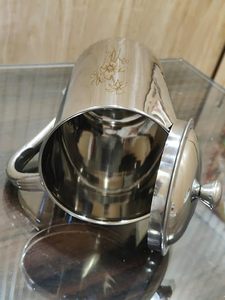 Stainless Steel Water Jug with Lid and Handle Leakproof Drinking Water Pitcher for Home Kitchen <b>Fridge</b> Office <b>Table</b> Serving - Product Image 5