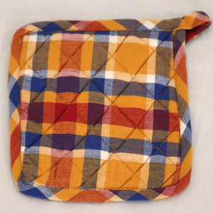 Eye Catching Design 100% Cotton, Recycled Yarn Dyed Pot Holders Trivets for Kitchen and <b>Tabletop</b> Usage Exporter in India - Product Image 3