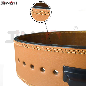 Custom Pattern Cowhide Leather Powerlifting Training Belt 10mm 13mm Lever Gym Belt Lightweight Professional <b>Back</b> <b>Support</b> - Product Image 4