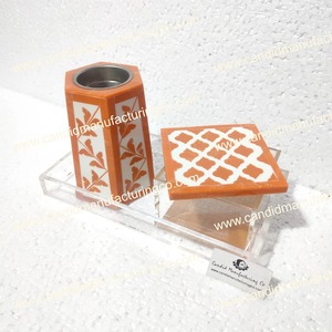Quemador Mubkhar Artesanal con Incrustaciones de Hueso y Madreperla, Porta Incienso, Difusor de Aromaterapia Ecológico de Madera de Sándalo para el Hogar - Product Image 3