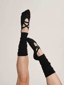 Calcetines de Pilates con Correa Antideslizante de Spandex/Nylon/Algodón, Antibacterianos, Transpirables, para Estudios de Fitness, Largos, Coloridos, Accesorios - Product Image 3