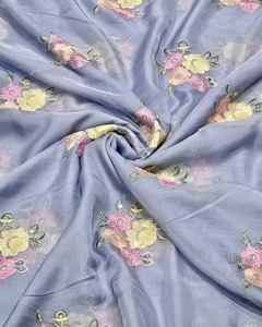Multicolor Malty Embroidery Fabric Polyester Mesh Lace Fabric for Bridal Gown Evening Dress Fashion Garment Textile - Product Image 2