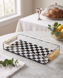 Elevate Your <b>Table</b> Setting Customized Judaica Metal Serving Tray Beautifully Painted UV Printed Portable Dustproof for Every - Product Image 1