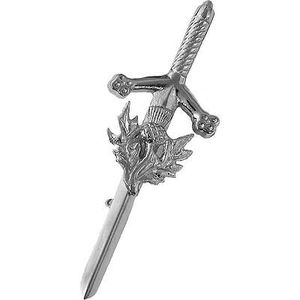 เข็มกลัดกิลท์สีเงินสไตล์สก็อตแลนด์ ทำจากทองเหลืองและสแตนเลสอย่างดี ทนทาน ผลิตตามสั่ง - Product Image 1