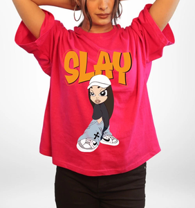 Ropa de Mujer, Camisetas 100% Algodón, 240 GSM, Estampado Gráfico DTF, Venta al Por Mayor, Fabricación OEM, Cuello Redondo, Hombros Caídos, Talla Grande - Product Image 6