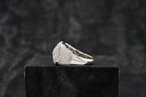 Luxury D'VINS JEWELS HR102 18K Solid Gold IGI Certified Hip Hop Ring Round Brilliant Cut Diamond Set Unisex Engagement Wedding - Product Image 6