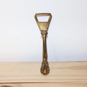 Ouvre-bouteille en laiton écologique ILAHI, fait main, finition antique, taille personnalisée, outil de bar multifonction 4-en-1, ouvre-boîte - Product Image 2