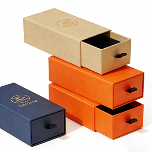 Cajas de Embalaje de Joyería de Papel Kraft al por Mayor, Personalizadas para Anillos, Collares y Accesorios - Product Image 1