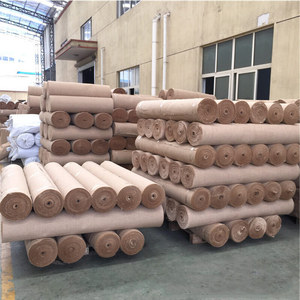 Rollo de cinta de yute de tela de moda al por mayor, hilo de yute decorativo de tela a rayas naturales hecho de fibra de yute 100% - Product Image 6