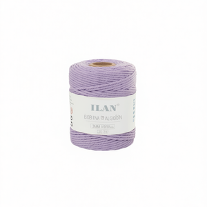 Bobina di Corda in Cotone Ilan 3mm Colore Viola per Cucito e Artigianato - Product Image 1
