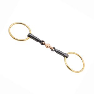 Bocado de Cobre de Alta Calidad con Anillo Suelto y Rodillo para Entrenamiento de Caballos, Equipo de Montar, Fabricante OEM, Otros Productos Ecuestres - Product Image 1