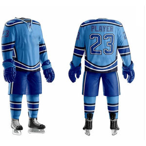 Uniformes de hockey sur glace personnalisés avec logo, prix de gros, uniformes de sport décontractés pour équipes, uniformes de hockey sur glace par sublimation à vendre - Product Image 1