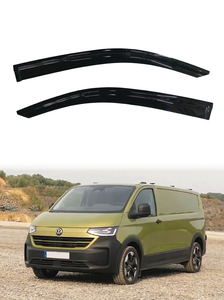 Viseras para Ventanas Transparentes Negras Delgadas para Volkswagen Transporter / Caravelle GCS 2024 en Adelante, Protector de Ventana Hecho de Acrílico - Product Image 2