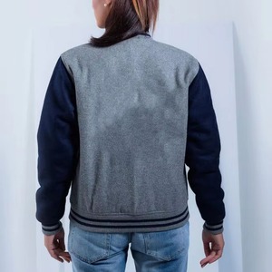 2026 New Arrival Hooded Bomber College <b>Jackets</b> Breathable <b>Canvas</b> 100% Cotton Casual <b>Work</b> Wear for Winter - Product Image 4