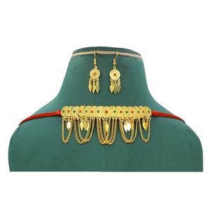 Martasha diseñador islámico Ramadán especial dorado UAE joyería especial Dubai joyería collar pendiente conjunto - Product Image 3