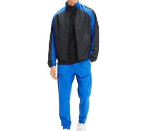 Survêtement de sport d'hiver personnalisé pour homme, coupe-vent à motif uni avec design sportif - Product Image 1