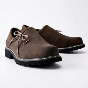 STALWART IMPEX Zapatos de Caminar para Hombre en Gamuza Sintética Marrón con Cordones, Entresuela de Cuero Genuino, Suela de EVA Impermeable, Casuales y Cómodos - Product Image 1