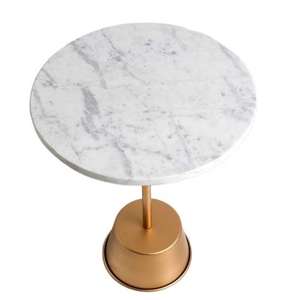 Mesa de Centro Metálica Verde y Dorada, Mesa Auxiliar de Alta Calidad para Té y Café, Ideal para Jarrones de Flores y Libros - Product Image 6