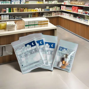 Sac à fermeture éclair en LDPE de qualité médicale pour la distribution de médicaments en pharmacie avec logo personnalisé Utilisation en clinique hospitalière - Product Image 1