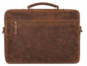 Vintage Genuine <b>Leather</b> Laptop <b>Bag</b> Office Briefcase Messenger Handbag Business Travel <b>Bag</b> for Men - Product Image 3