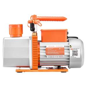Pompe à vide rotative à deux étages 7 CFM 3/4 HP pour la maintenance des systèmes de climatisation automobile HVAC, dégazage de la résine, huile incluse, 4 pôles - Product Image 1