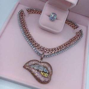 Luxury Unisex Hip Hop Moissanite Pendant with Dazzling <b>Sparkle</b> Contemporary Street Style Jewelry and Elegant Finish - Product Image 2