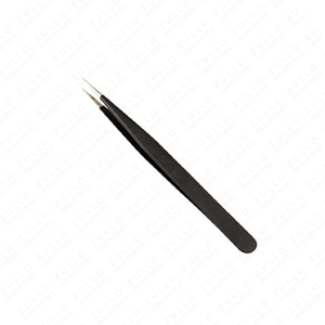 Juego de Pinzas para Extensión de Pestañas Tipo S Negras, 2 Piezas, Acero Inoxidable de Alta Calidad, Punta Puntiaguda, Herramientas Profesionales para Pestañas - Product Image 4