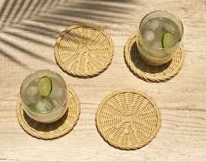 Manteles y Posavasos de Ratán al por Mayor, Manteles y Almohadillas Redondas Naturales Hechas a Mano, Tejidas a Mano para el Hogar, Hotel, Restaurante, Cocina, Comedor - Product Image 2