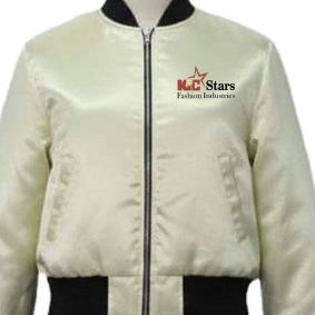 Bomber <b>Jacket</b> With Custom Brand Logo Windproof Casual Outerwear Rib-Knit Trim Baseball Coated Polyester <b>Jacket</b> - Product Image 4