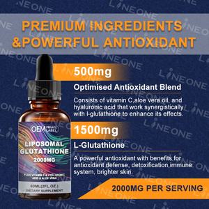 OEM/ODM Liposomales Glutathion Flüssig 2000MG Detox-Nahrungsergänzungsmittel für Frauen & Männer, mit Hyaluronsäure, Aloe Vera & Vitamin C - Product Image 3