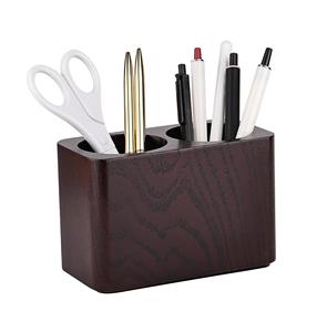 Porte-stylo de luxe en bois massif pour bureau, table d'étude et décoration de bureau à domicile - Product Image 3