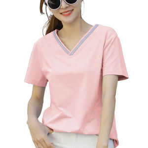 Camiseta para mujer con lavado ácido, 180GSM, algodón transpirable, estilo vintage casual, fabricante OEM de marca privada personalizada para mujeres - Product Image 2