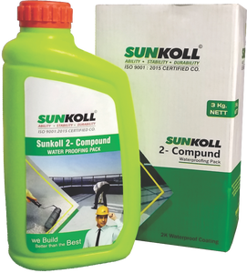 Revestimiento Impermeable de 2 Componentes, Agente Impermeabilizante para Techos y Paredes Exteriores, Sellador Líquido Invisible, Repelente de Agua Anti-Fugas para el Hogar - Product Image 1