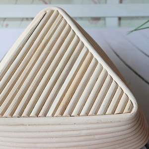 Triangle Handmade Bamboo Rattan Banneton <b>Bread</b> Proofing <b>Basket</b> Natural Woven Dough Rising <b>Basket</b> for Artisan Baking Kitchen - Product Image 5