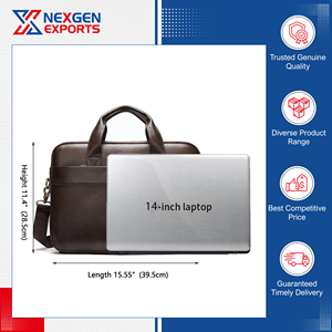 Proveedor al por Mayor de Bolsos para Portátil de Cuero PU Hechos a Mano, de Diseño Moderno y Excelente Calidad, con Cierre, para Hombre, a Precio de Mercado - Product Image 6