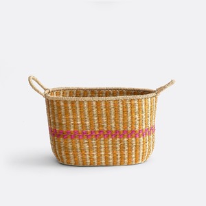 Ensemble de 2 paniers en herbe de mer multicolores, faits à la main, paniers de rangement, vente en gros, écologiques, fabriqués au Vietnam - Product Image 3