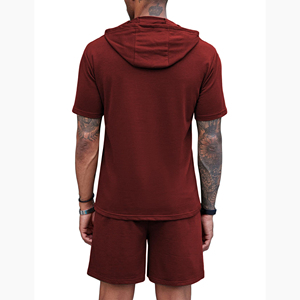 High Street Hoodie Shorts <b>Set</b> For Men's High Quality Short Sleeve Thermal Plus Size Everyday To Wear Shorts <b>Sets</b> Breathable - Product Image 6