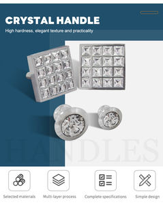 Poignées modernes en alliage de zinc de haute qualité pour la décoration de meubles dans la cuisine salle de bain salon hôtel-utilisation polyvalente - Product Image 1