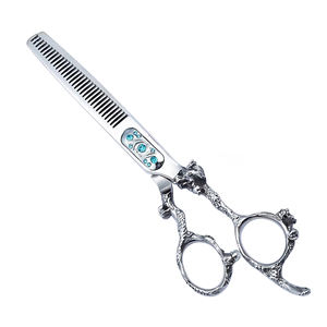 Bordes adelgazantes Cuchillas afiladas Peluquería Tijeras de peluquería Punto Gato Tijeras de aseo para Peluqueros profesionales - Product Image 2