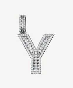 จี้เพชรโมอิสซาไนต์รูปตัว Y เงินแท้ VVS พร้อมสร้อยปรับได้ จี้สวยงามสำหรับผู้หญิง ราคาดีที่สุด - Product Image 3