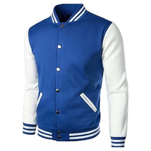 Custom Men's High Street Letter Autumn <b>Winter</b> Plus Size Wool Baseball Varsity <b>Jacket</b> Stand Collar Single Button Sportswear - Product Image 2