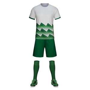Ensemble de maillots de football en polyester respirant de haute qualité, nouveau design, séchage rapide, personnalisable avec logo et nom du club, pour unisexe - Product Image 5