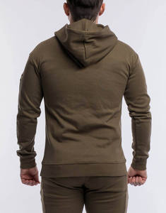 Sudadera con Capucha para Hombre, Color Naranja, Corte Regular, con Bolsillo, Estilo Casual, Tejido de Punto, 100% Algodón - Product Image 5