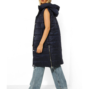 Solid International Beautiful Design Heavy Padded All Weather Protected Soft Touch <b>Longline</b> Winter Overcoat <b>Men</b> Hooded - Product Image 3