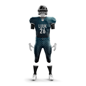 Conjunto de Camiseta y Pantalones Cortos de Fútbol Americano Personalizables con Logotipo de Equipo para Hombre, Talla Grande, Transpirables, que Absorben la Humedad, Antibacterianos - Product Image 2