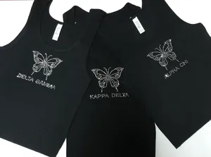 Camiseta sin mangas de algodón acanalado blanco para mujer, top corto de verano, chaleco informal con logo personalizado - Product Image 2